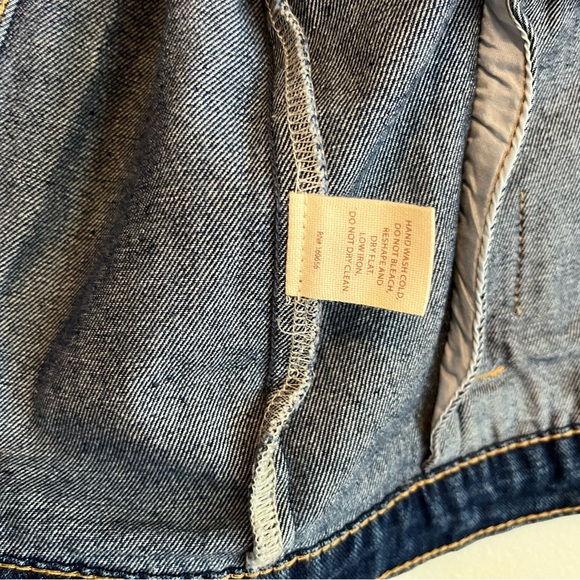 BRIT.NY DENIM JACKET with silk accent - Picture 8 of 14